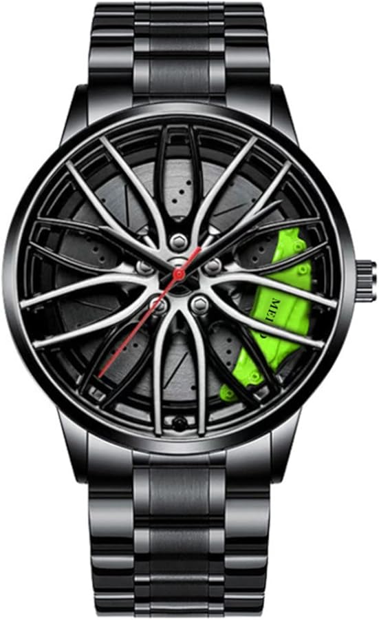 Rotating Wheel Rim Watch For Men's