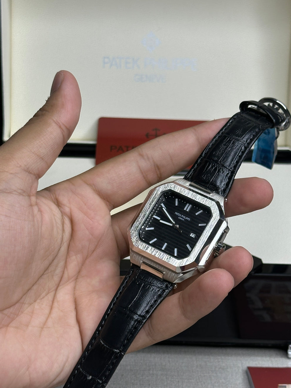 Patek Philippe Square with Leather Straps