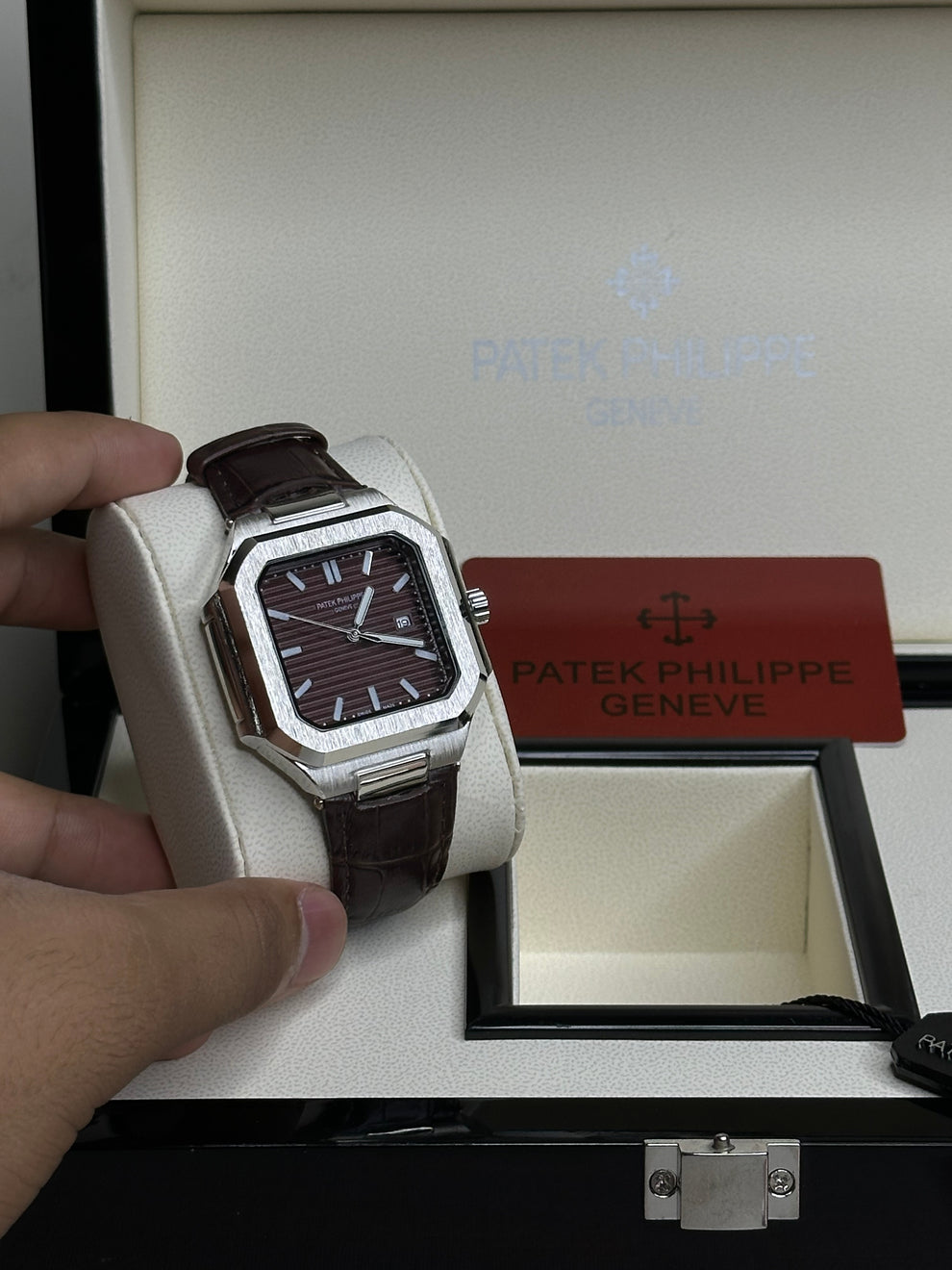 Patek Philippe Square with Leather Straps